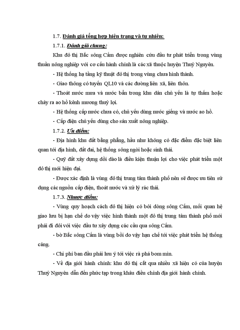 image for page Nội dung quy hoạch chi tiết khu đô thị bắc sông Cấm 1