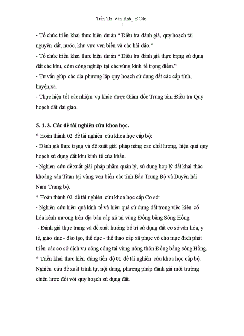 image for page Báo cáo thuyết minh quy hoạch sử dụng đất đến năm 2010 và định hướng đến năm 2020 phường Hưng Bình Thành phố Vinh 1