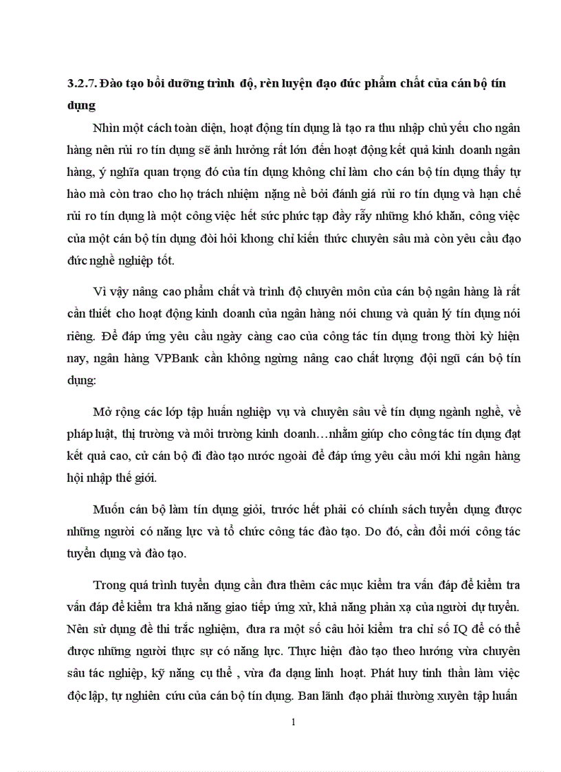 image for page Giải pháp phòng ngừa và hạn chế rủi ro tín dụng tại ngân hàng VPBank Lý Nam Đế