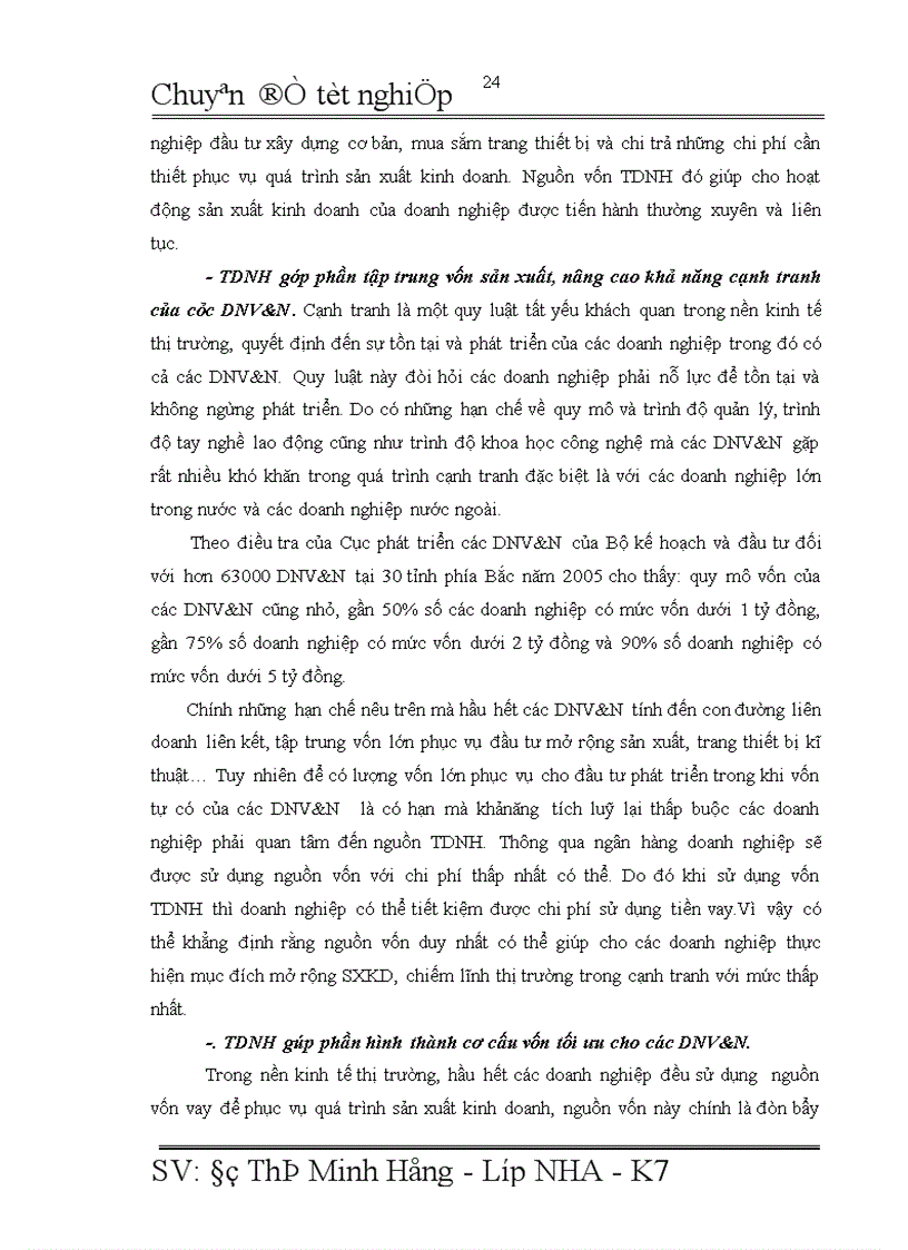 image for page Giải pháp mở rộng tín dụng ngân hàng đối với DNV N tại NHĐT PT Quang Trung