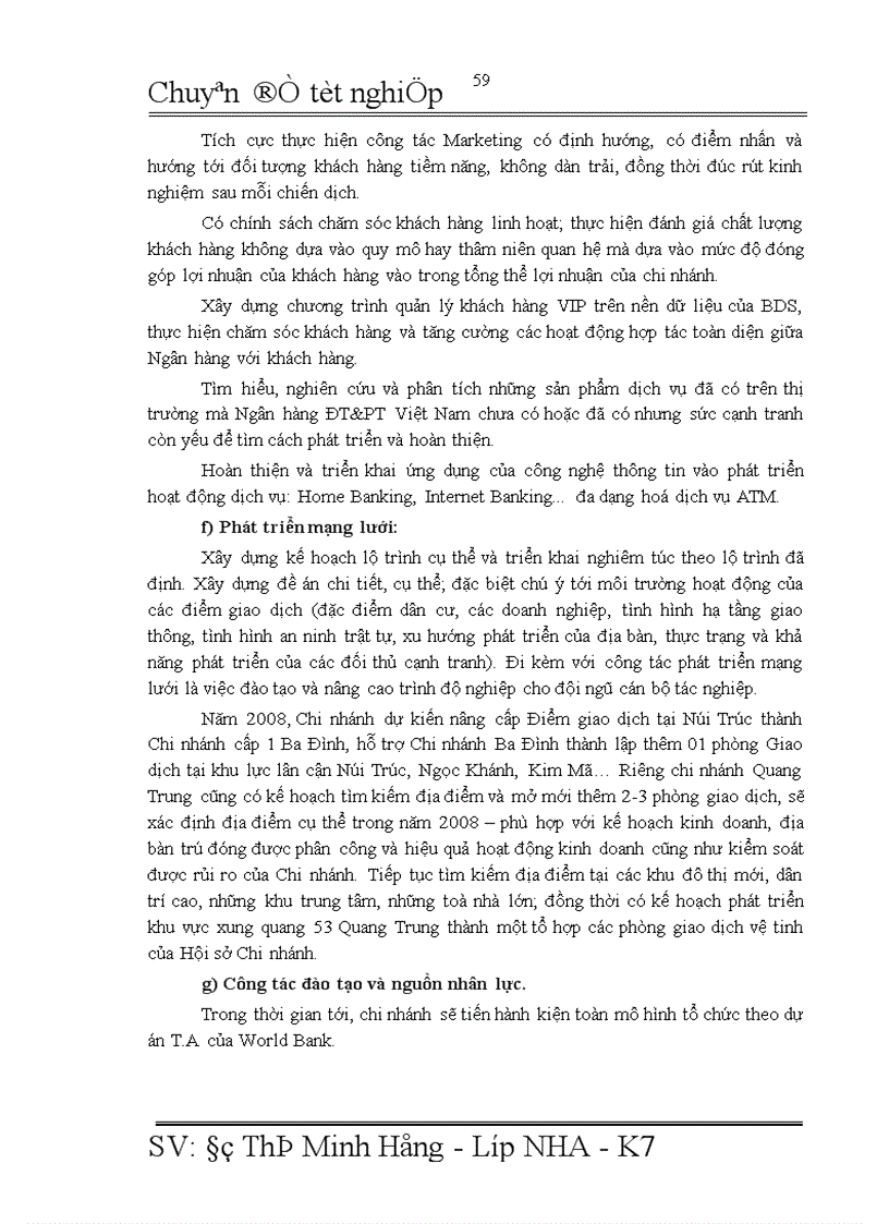 image for page Giải pháp mở rộng tín dụng ngân hàng đối với DNV N tại NHĐT PT Quang Trung