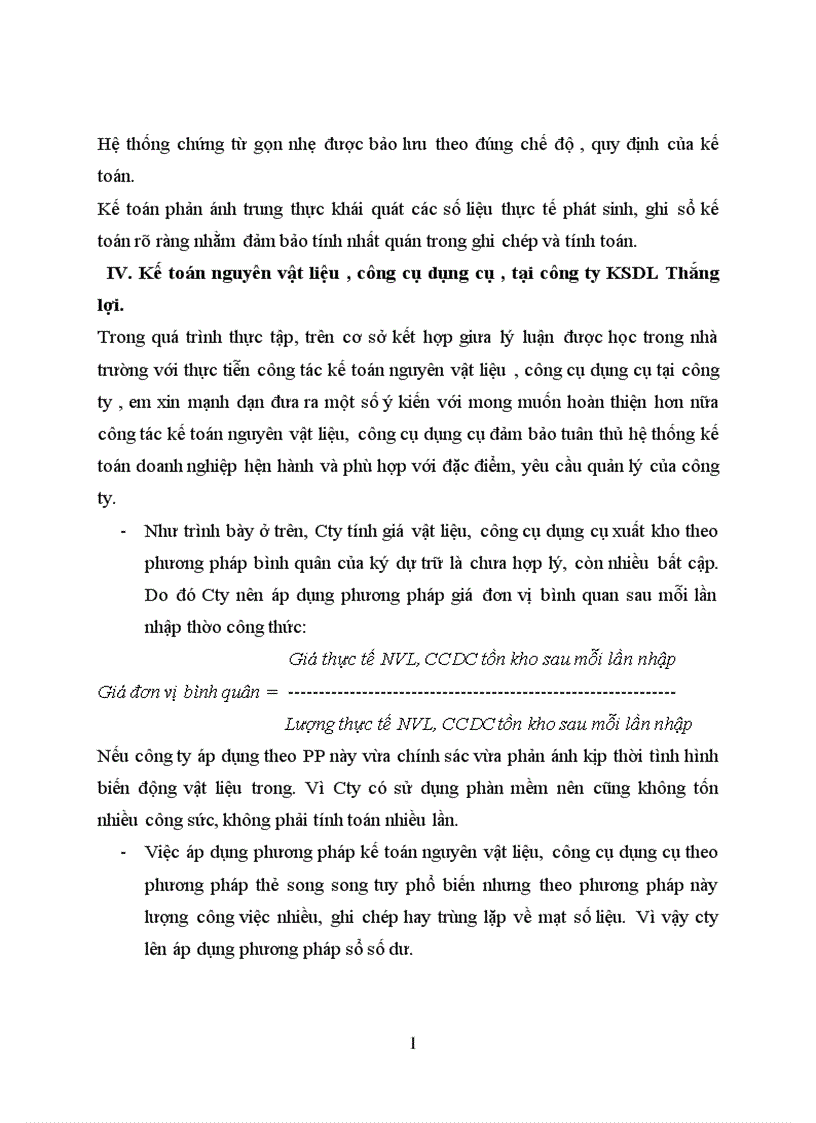 image for page Kế toán nguyên vật liệu công cụ dụng cụ tại Công ty Khách Sạn Du Lịch Thắng Lợi 1