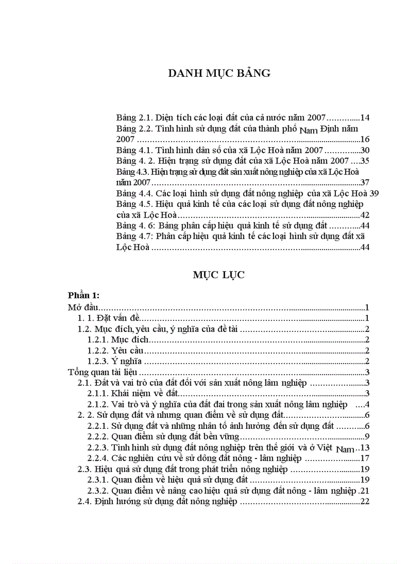 image for page Đánh giá hiệu quả các loại hình sử dụng đất nông nghiệp xã lộc hoà thành phố nam định tỉnh nam định