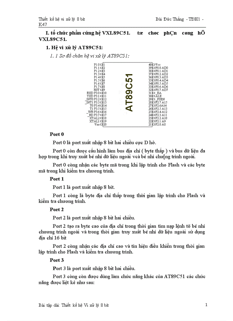 image for page Thiết kế hệ vi xử lý 8 BIT 1