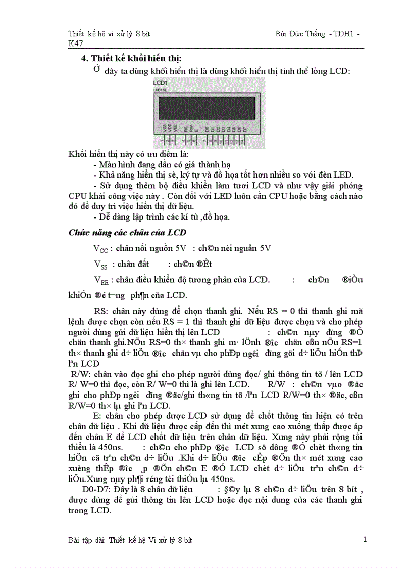 image for page Thiết kế hệ vi xử lý 8 BIT 1
