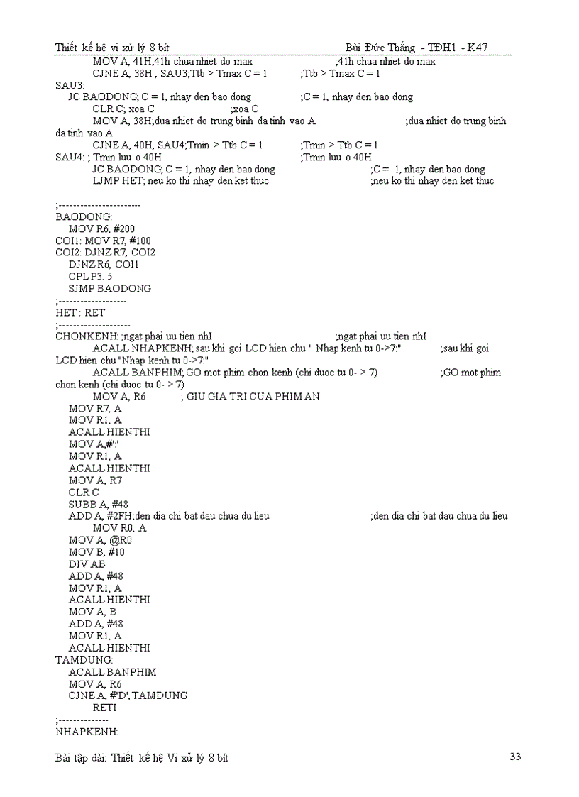 image for page Thiết kế hệ vi xử lý 8 BIT 1