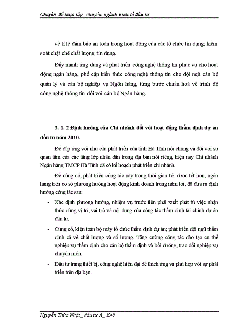 image for page Giải pháp nâng cao chất lượng thẩm định tài chính dự án đầu tư tại Chi nhánh Ngân hàng Thương mại cổ phần Ngoại thương Hà Tĩnh 1