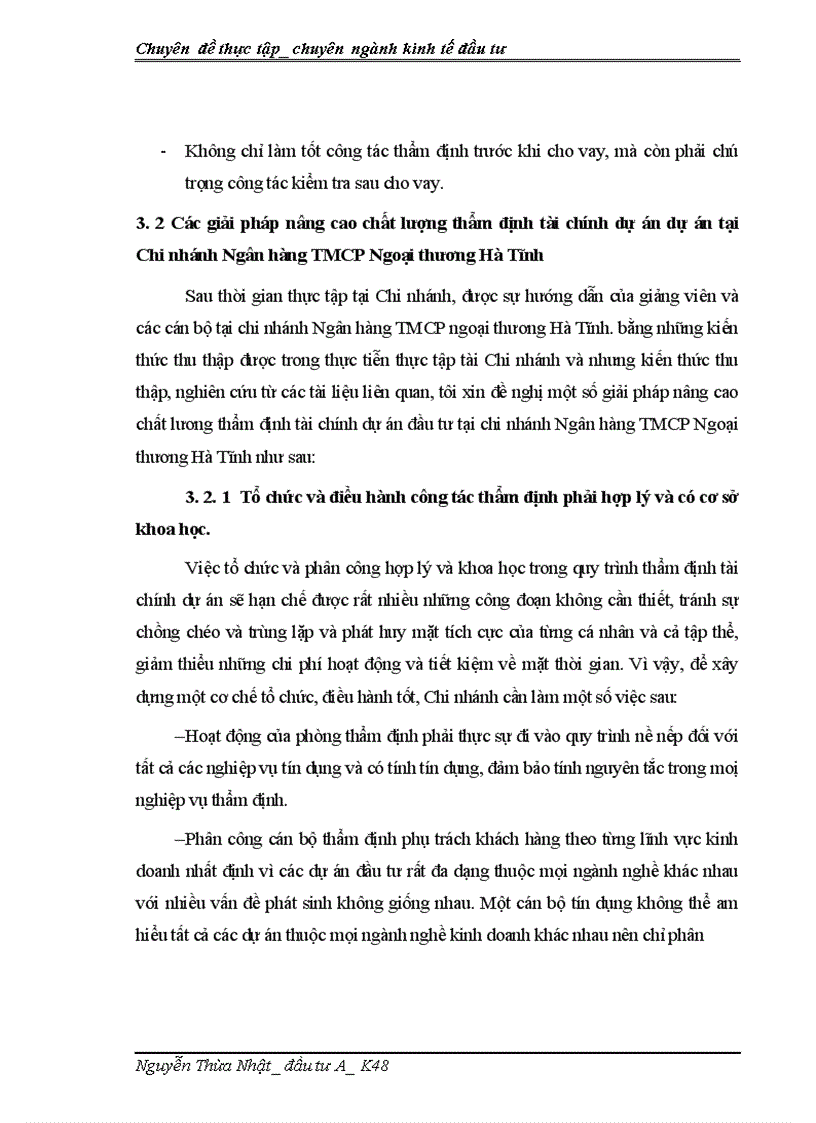 image for page Giải pháp nâng cao chất lượng thẩm định tài chính dự án đầu tư tại Chi nhánh Ngân hàng Thương mại cổ phần Ngoại thương Hà Tĩnh 1