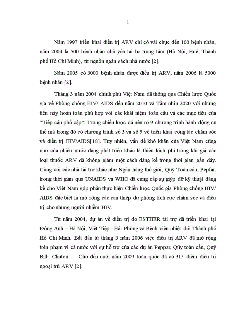 image for page Đánh giá kết quả điểu trị ARV ở bệnh nhân HIV AIDS tại phòng khám ngoại trú Bệnh viện Bệnh nhiệt đới Trung ương