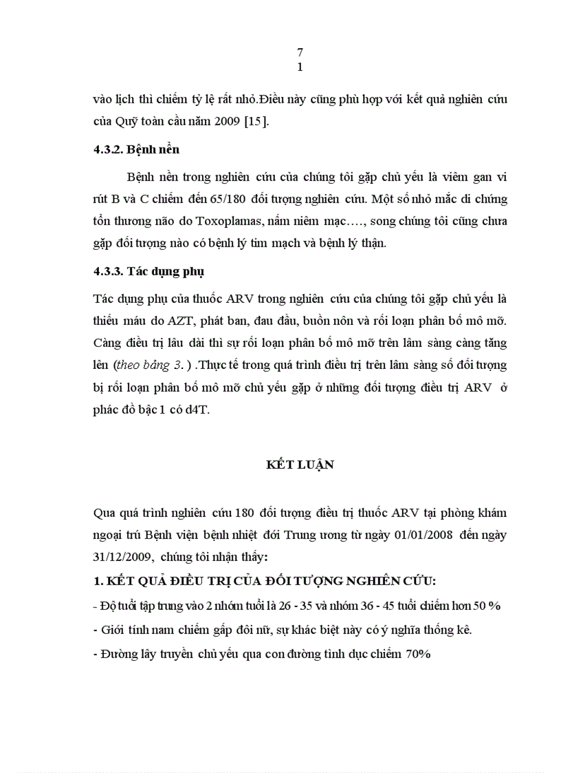 image for page Đánh giá kết quả điểu trị ARV ở bệnh nhân HIV AIDS tại phòng khám ngoại trú Bệnh viện Bệnh nhiệt đới Trung ương