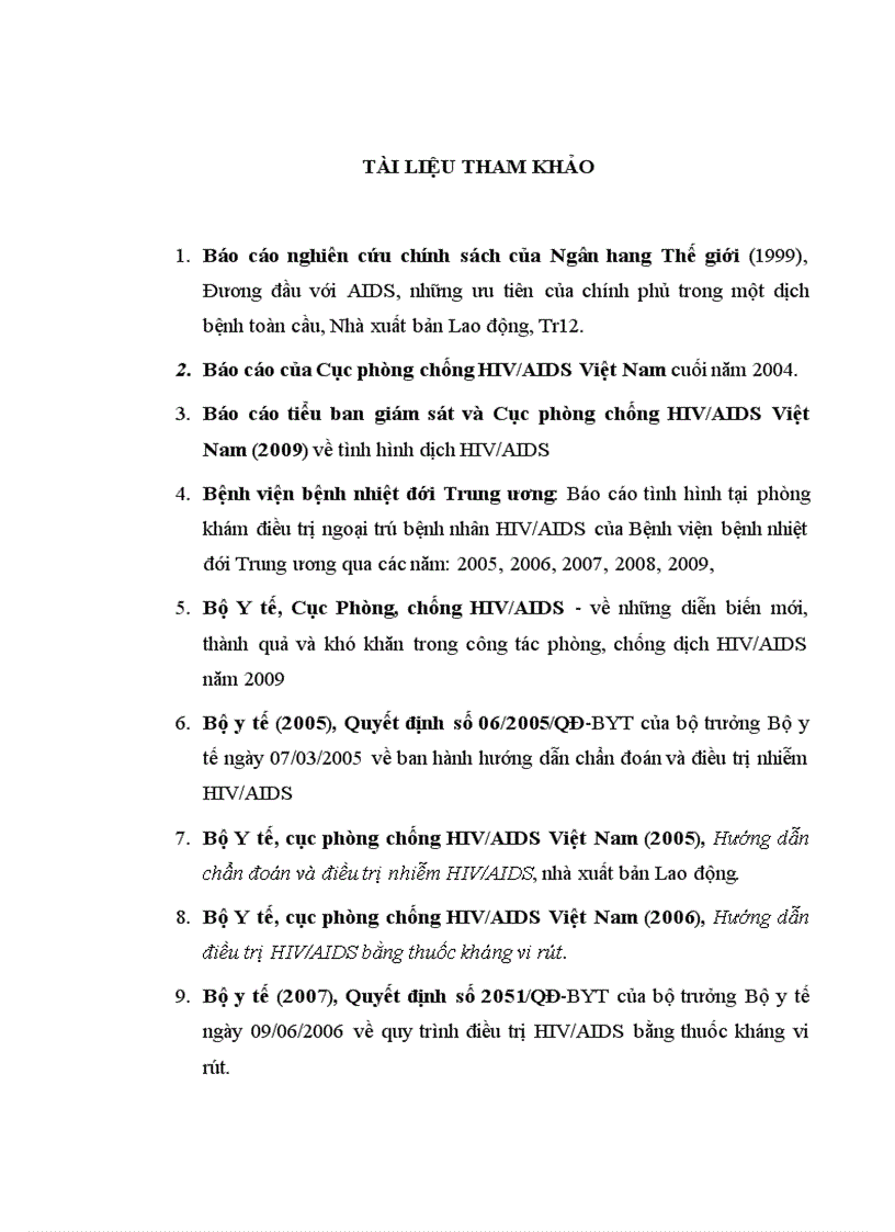 image for page Đánh giá kết quả điểu trị ARV ở bệnh nhân HIV AIDS tại phòng khám ngoại trú Bệnh viện Bệnh nhiệt đới Trung ương