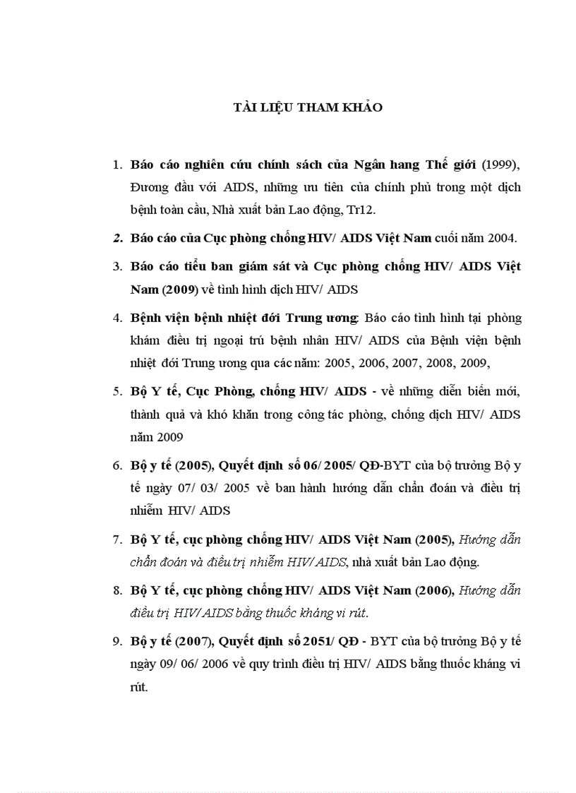 image for page Đánh giá kết quả điểu trị ARV ở bệnh nhân HIV AIDS tại phòng khám ngoại trú Bệnh viện Bệnh nhiệt đới Trung ương
