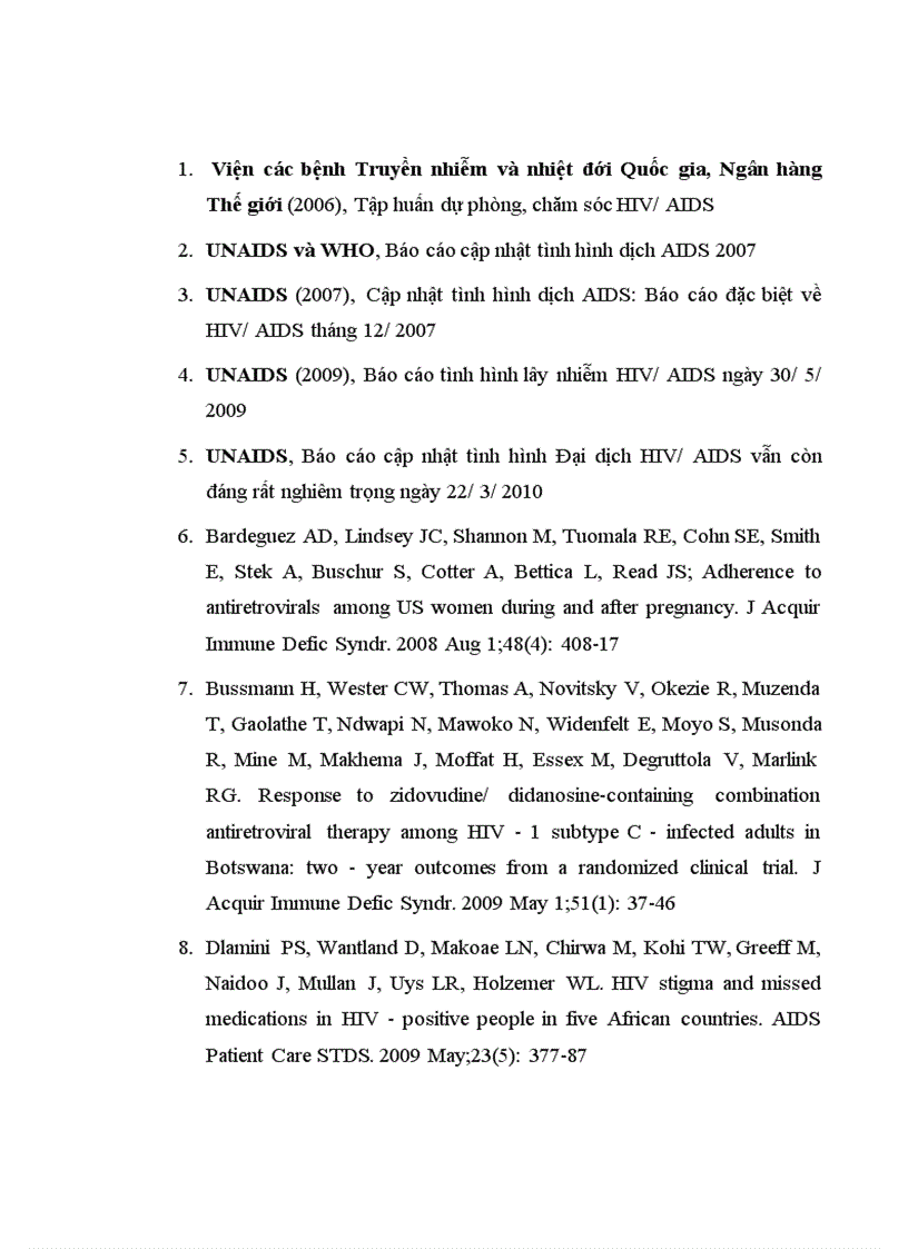 image for page Đánh giá kết quả điểu trị ARV ở bệnh nhân HIV AIDS tại phòng khám ngoại trú Bệnh viện Bệnh nhiệt đới Trung ương