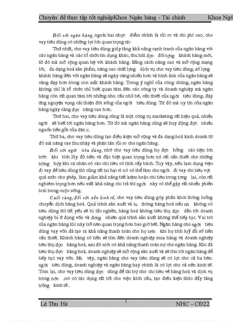 image for page Mở rộng cho vay tiêu dùng tại Chi nhánh Ngân hàng ĐT PT Quang Trung