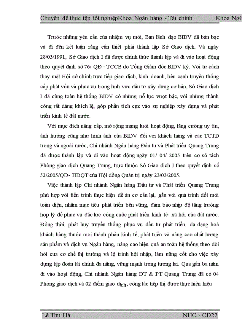 image for page Mở rộng cho vay tiêu dùng tại Chi nhánh Ngân hàng ĐT PT Quang Trung