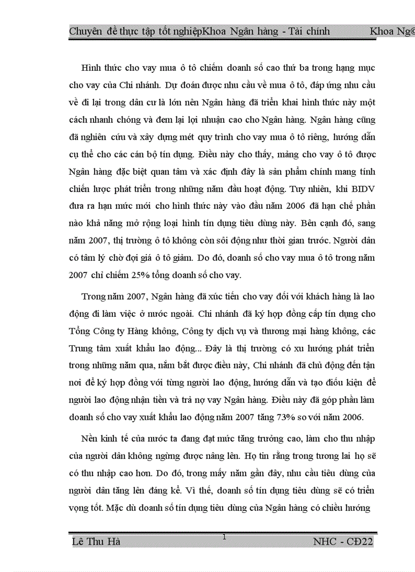 image for page Mở rộng cho vay tiêu dùng tại Chi nhánh Ngân hàng ĐT PT Quang Trung