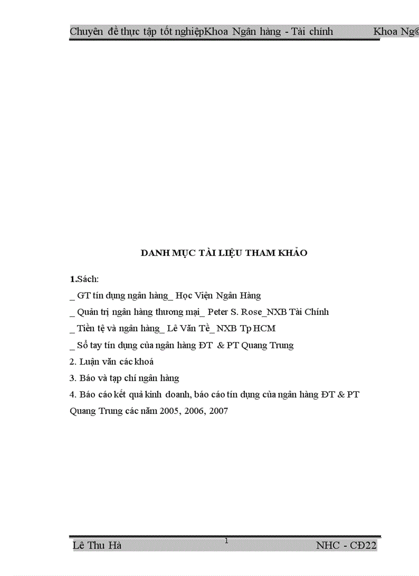 image for page Mở rộng cho vay tiêu dùng tại Chi nhánh Ngân hàng ĐT PT Quang Trung