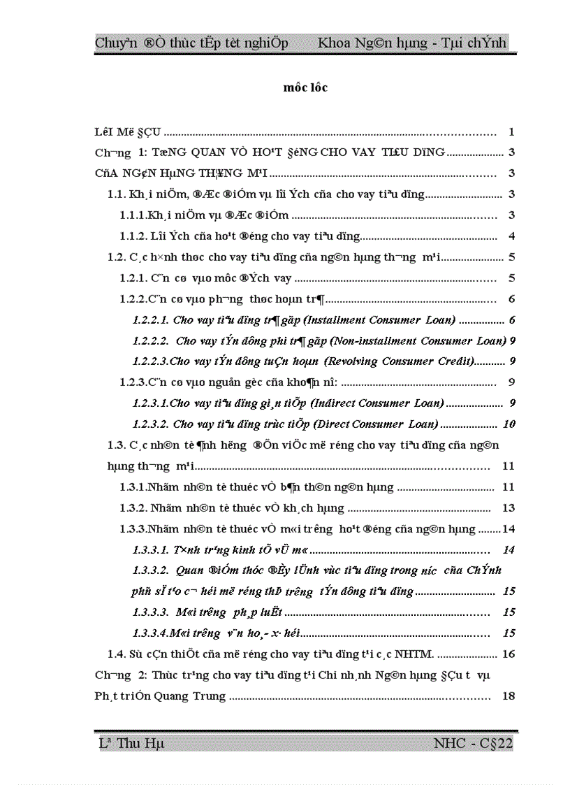 image for page Mở rộng cho vay tiêu dùng tại Chi nhánh Ngân hàng ĐT PT Quang Trung