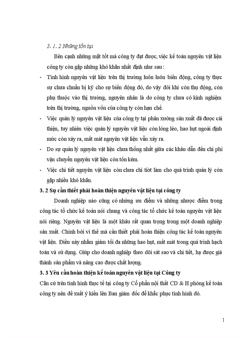 image for page Tổ chức công tác kế toán NVL tại Công ty Cổ phần Nội thất CD H
