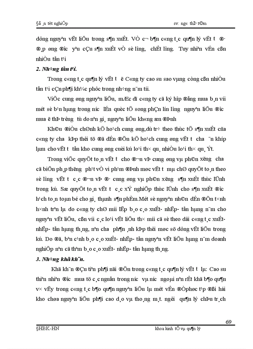 image for page Phân tích tình hình cung ứng dự trữ và sử dụng vật tư và một số biện pháp nâng cao tình hình cung ứng dự trữ và sử dụng vật tư tại Công ty cao su sao vàng 1