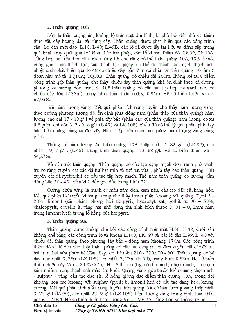 image for page Thiết kế kỹ thuật bản vẽ thi công công trình khai thác tuyển quặng vàng gốc và các công trình phụ trợ tại mỏ vàng Minh Lương 1