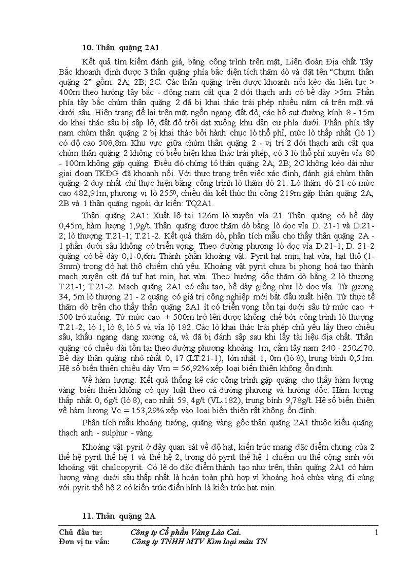 image for page Thiết kế kỹ thuật bản vẽ thi công công trình khai thác tuyển quặng vàng gốc và các công trình phụ trợ tại mỏ vàng Minh Lương 1