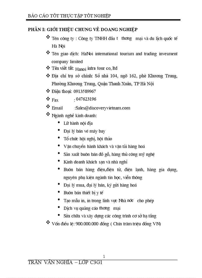 image for page Báo cáo thực tập tổng hợp tại Công ty TNHH đầu tư thương mại và du lịch quốc tế Hà Nội