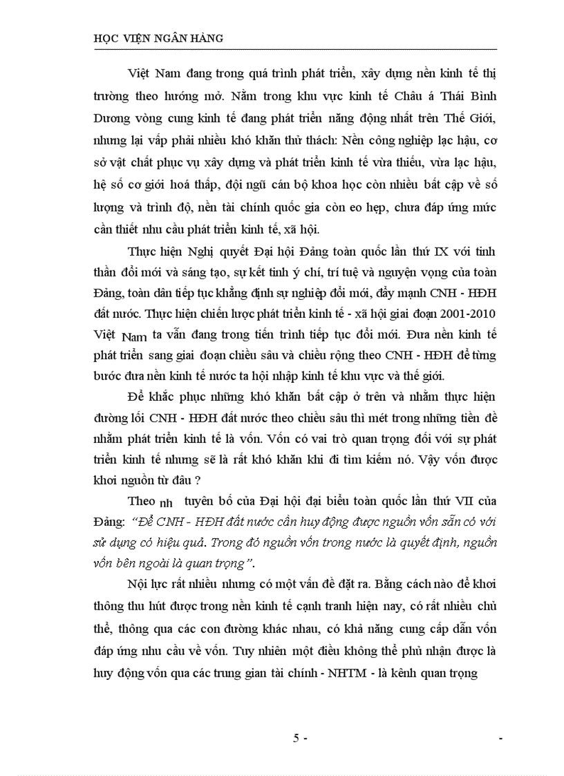 image for page Một số giải pháp và kiến nghị nhằm tăng cường công tác huy động vốn tại NHNo PTNT huyện Thạch Thất 1