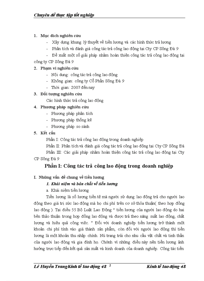 image for page Hoàn thiện công tác trả công lao động tại Công ty Cổ phần Sông Đà 9 1
