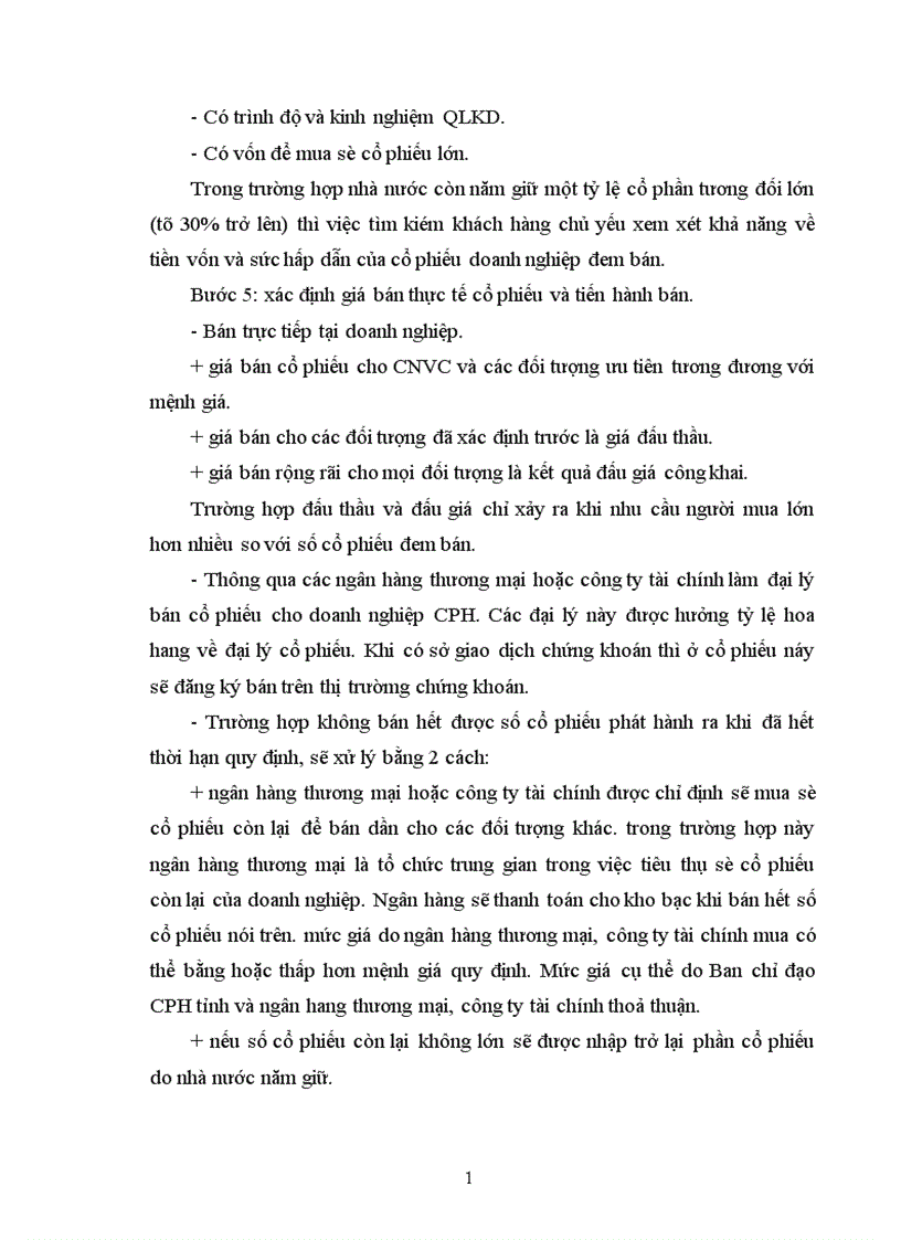 image for page Trình bày một doanh nghiệp nhà nước đã được tiến hành cổ phần hoá xong đã đăng ký hoạt động theo công ty cổ phần 1