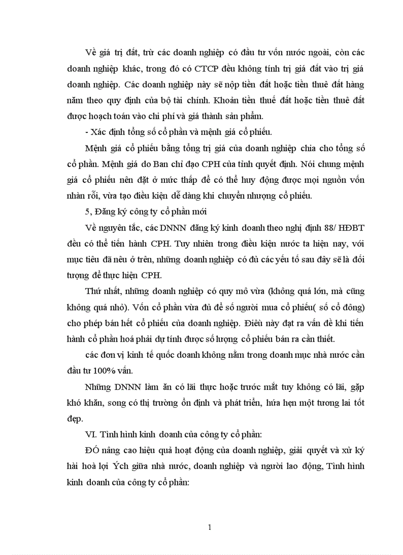 image for page Trình bày một doanh nghiệp nhà nước đã được tiến hành cổ phần hoá xong đã đăng ký hoạt động theo công ty cổ phần 1