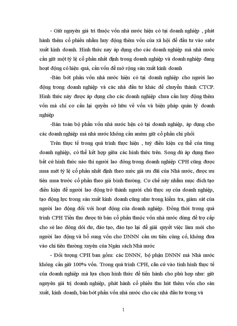 image for page Trình bày một doanh nghiệp nhà nước đã được tiến hành cổ phần hoá xong đã đăng ký hoạt động theo công ty cổ phần 1