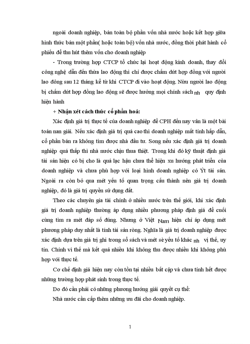 image for page Trình bày một doanh nghiệp nhà nước đã được tiến hành cổ phần hoá xong đã đăng ký hoạt động theo công ty cổ phần 1