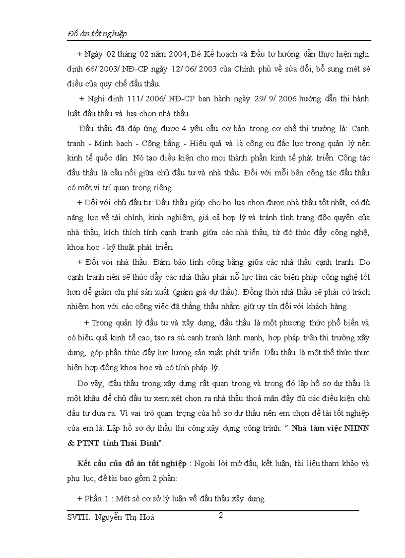 image for page Lập hồ sơ dự thầu thi công xây dựng công trình Nhà làm việc NHNN PTNT tỉnh Thái Bình 1