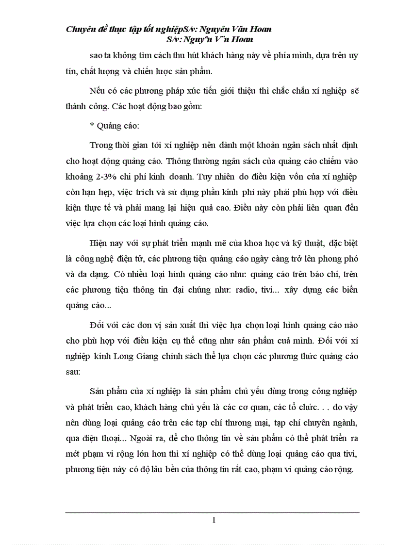 image for page Nghiên cứu một số biện pháp nhằm thúc đẩy hoạt động tiêu thụ sản phẩm ở Xí nghiệp kính Long Giang 1