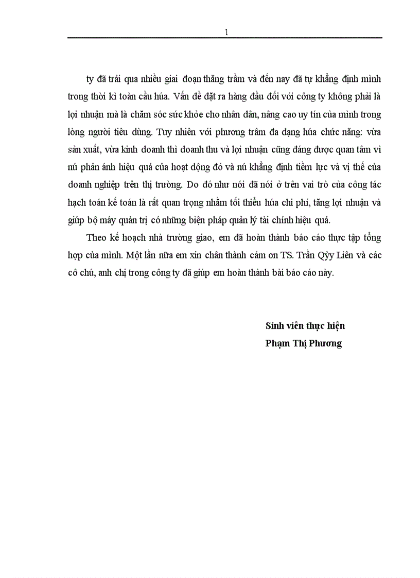 image for page Đánh giá thực trạng tổ chức hạch toán kế toán tại công ty cổ phần Dược TW MEDIPLANTEX 1