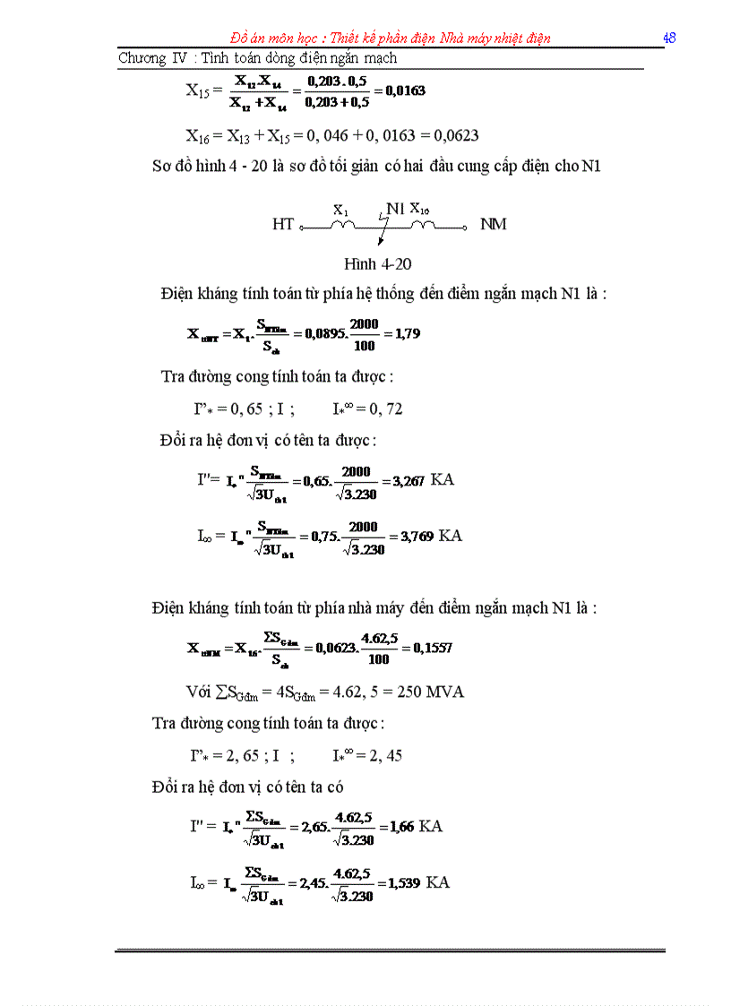 image for page Tình toán dòng điện ngắn mạch 1