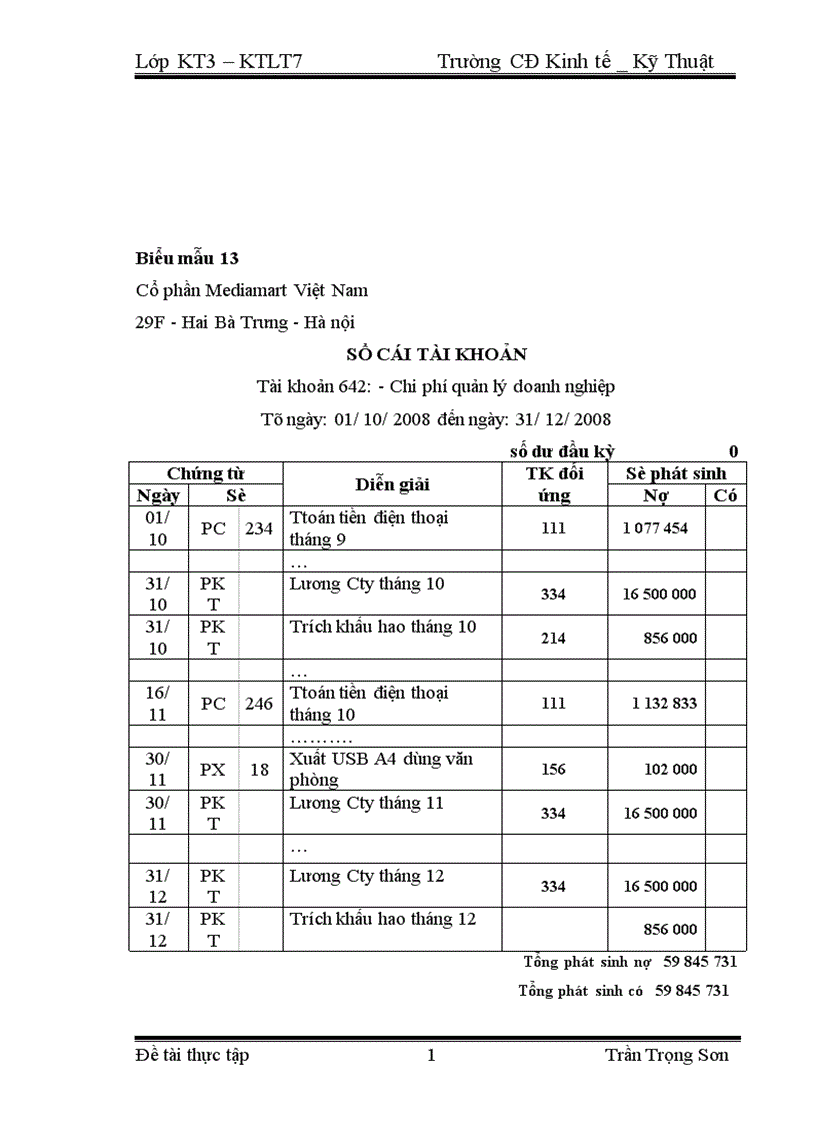 image for page Tổ chức kế toán bán hàng và xác định kết quả bán hàng ở Công ty Cụng ty CP Mediamart VN 1