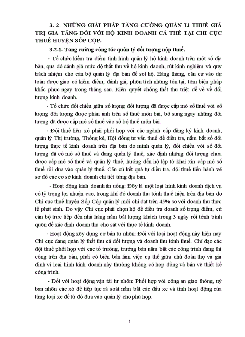 image for page Giải pháp tăng cường quản lý thuế Giá trị gia tăng đối với hộ kinh doanh cá thể tại Chi cục Thuế huyện Sốp Cộp Tỉnh Sơn La