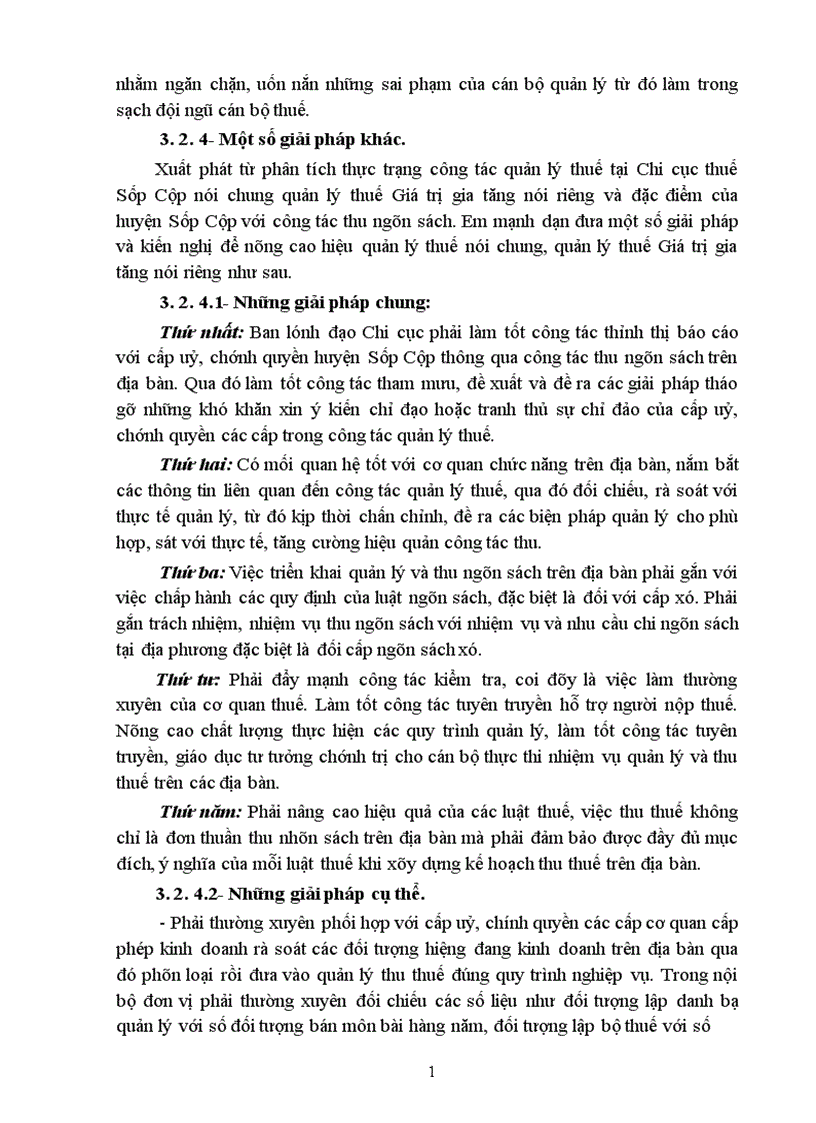 image for page Giải pháp tăng cường quản lý thuế Giá trị gia tăng đối với hộ kinh doanh cá thể tại Chi cục Thuế huyện Sốp Cộp Tỉnh Sơn La