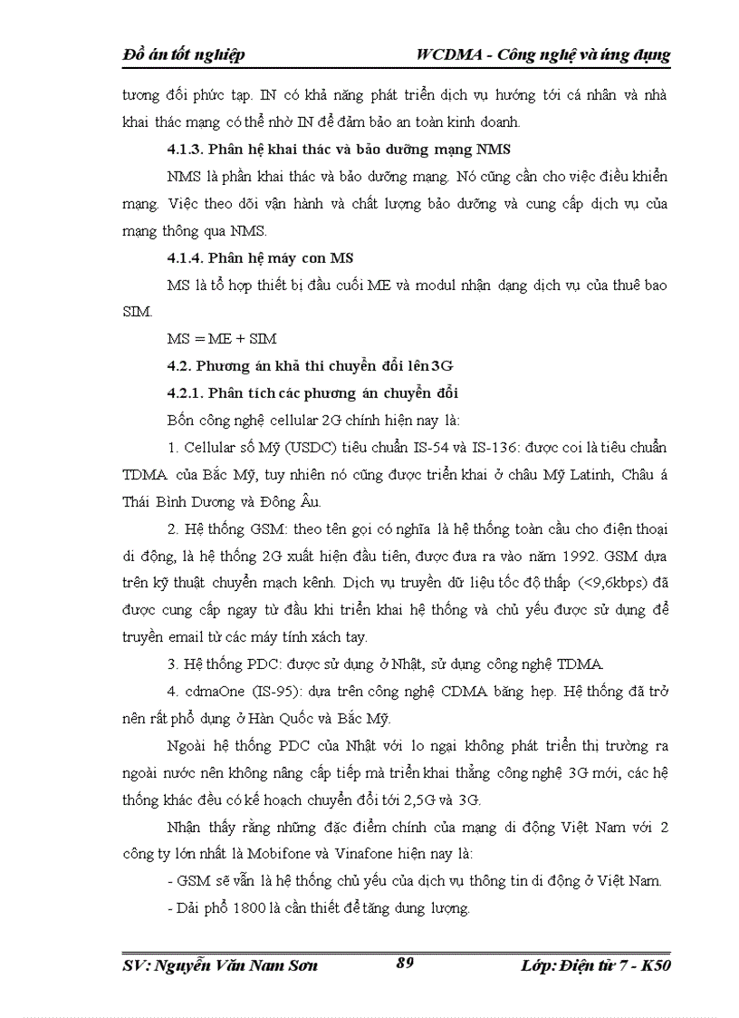 image for page WCDMA Công nghệ và ứng dụng Đồ án tốt nghiệp WCDMA Công nghệ và ứng dụng 1