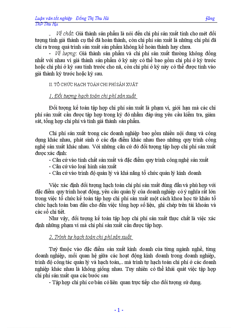 image for page Hạch toán chi phí sản xuất và tính giá thành sản phẩm tại công ty In Nông nghiệp và Công nghiệp thực phẩm 1