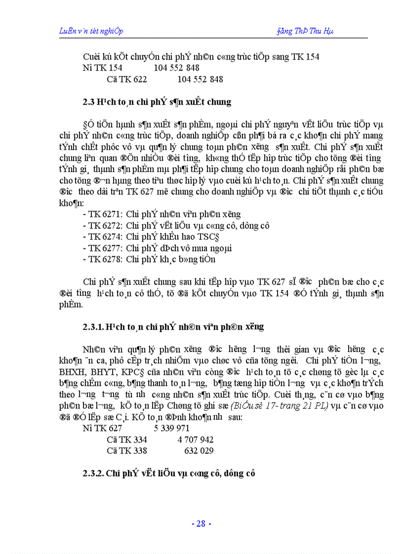 image for page Hạch toán chi phí sản xuất và tính giá thành sản phẩm tại công ty In Nông nghiệp và Công nghiệp thực phẩm 1