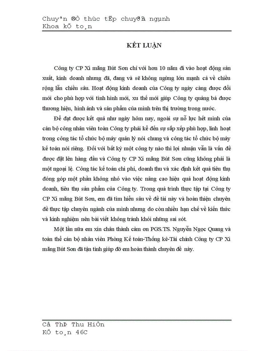 image for page Hoàn thiện kế toán chi phí doanh thu và xác định kết quả tiêu thụ tại công ty Cổ phần xi măng Bút Sơn 1