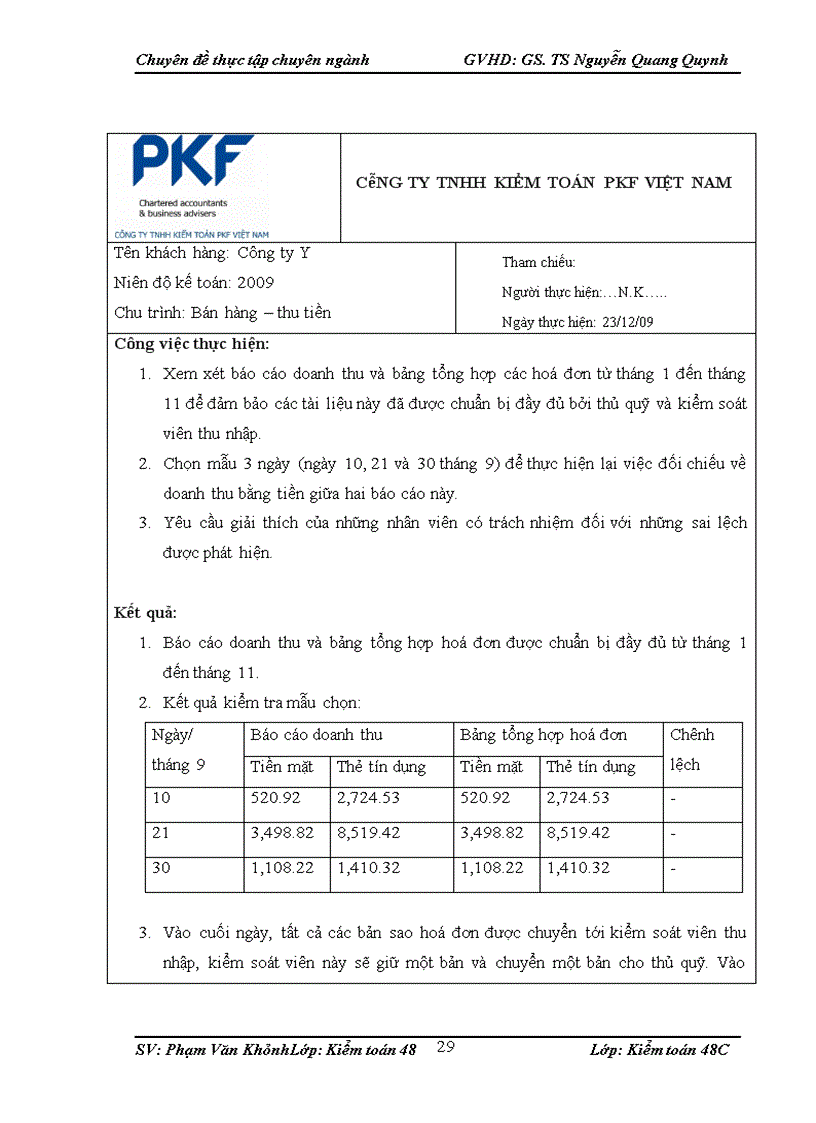 image for page Hoàn thiện kiểm toán chu trình bán hàng và thu tiền trong kiểm toán BCTC do Công ty TNHH Kiểm toán PKF Việt Nam thực hiện 1