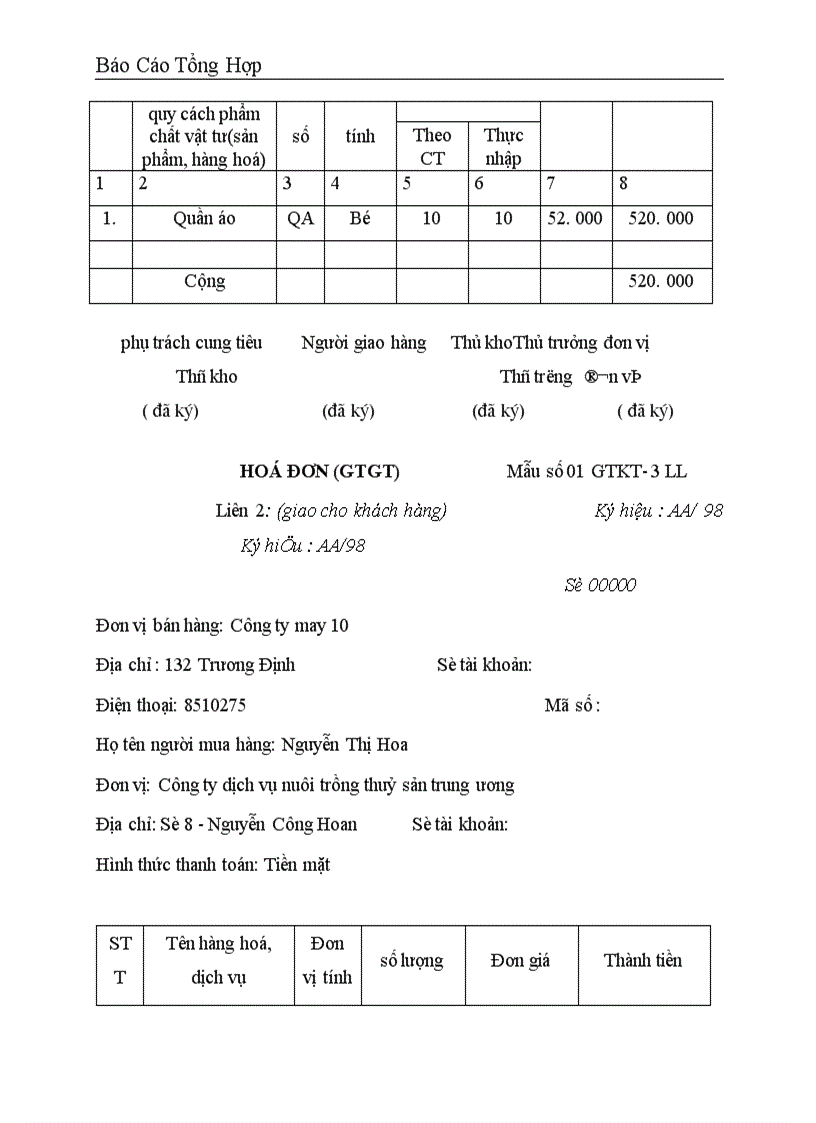 image for page Báo cáo tổng hợp về tổ chức bộ máy kế toán hình thức sổ kế toán tại Công ty dịch vụ nuôi trồng thuỷ sản trung ương