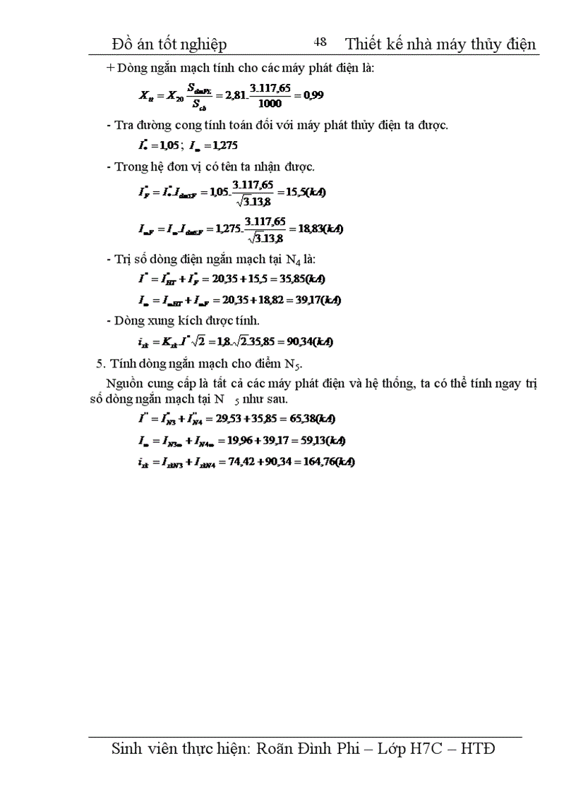 image for page Thiết kế nhà máy thủy điện công suất 4 x 100 MW cung cấp cho phụ tải điện áp máy phát phụ tải trung áp 110 kV Phụ tải cao áp 220 kV