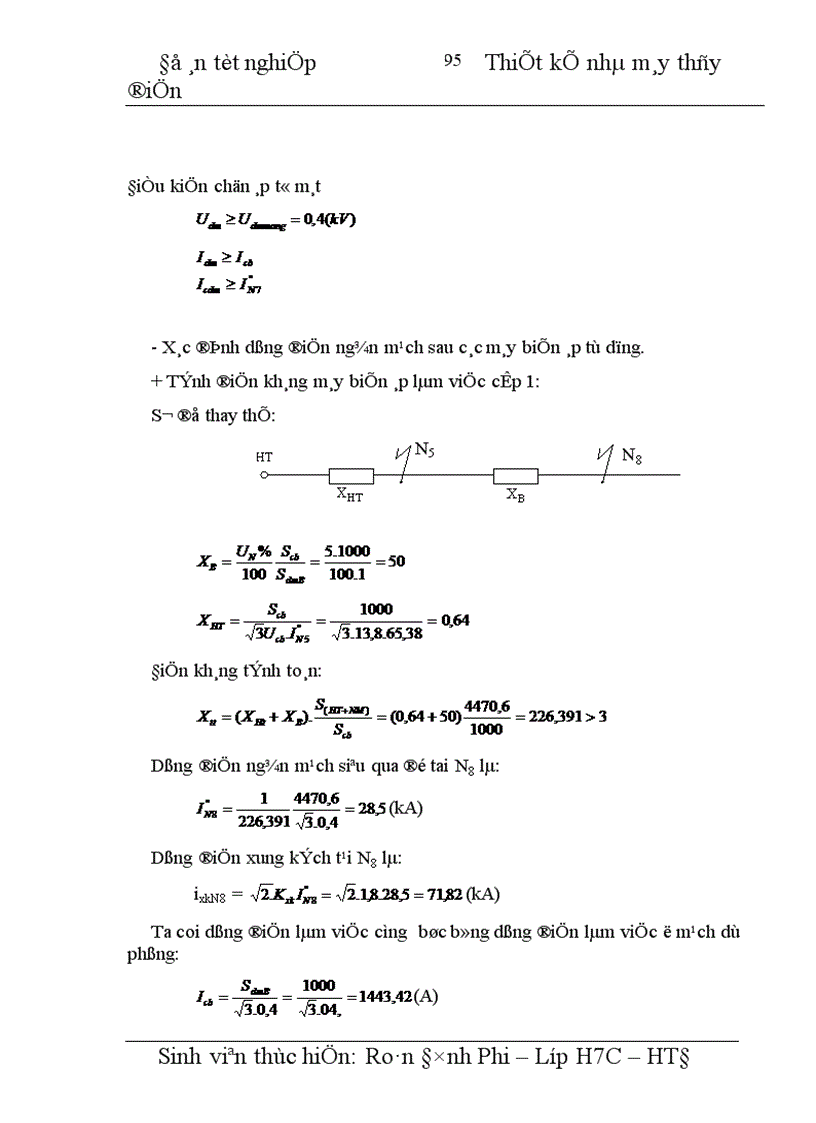 image for page Thiết kế nhà máy thủy điện công suất 4 x 100 MW cung cấp cho phụ tải điện áp máy phát phụ tải trung áp 110 kV Phụ tải cao áp 220 kV