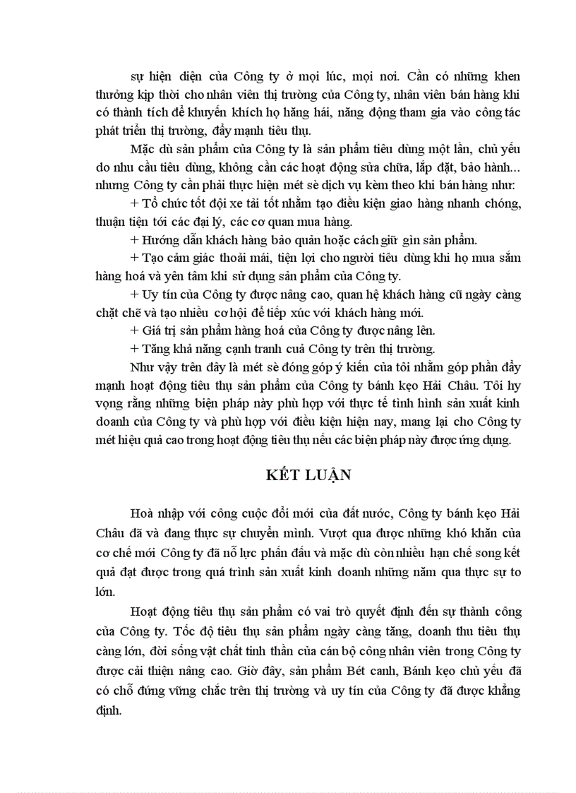 image for page Đẩy mạnh tiêu thụ sản phẩm tại Công ty bánh kẹo Hải Châu 1