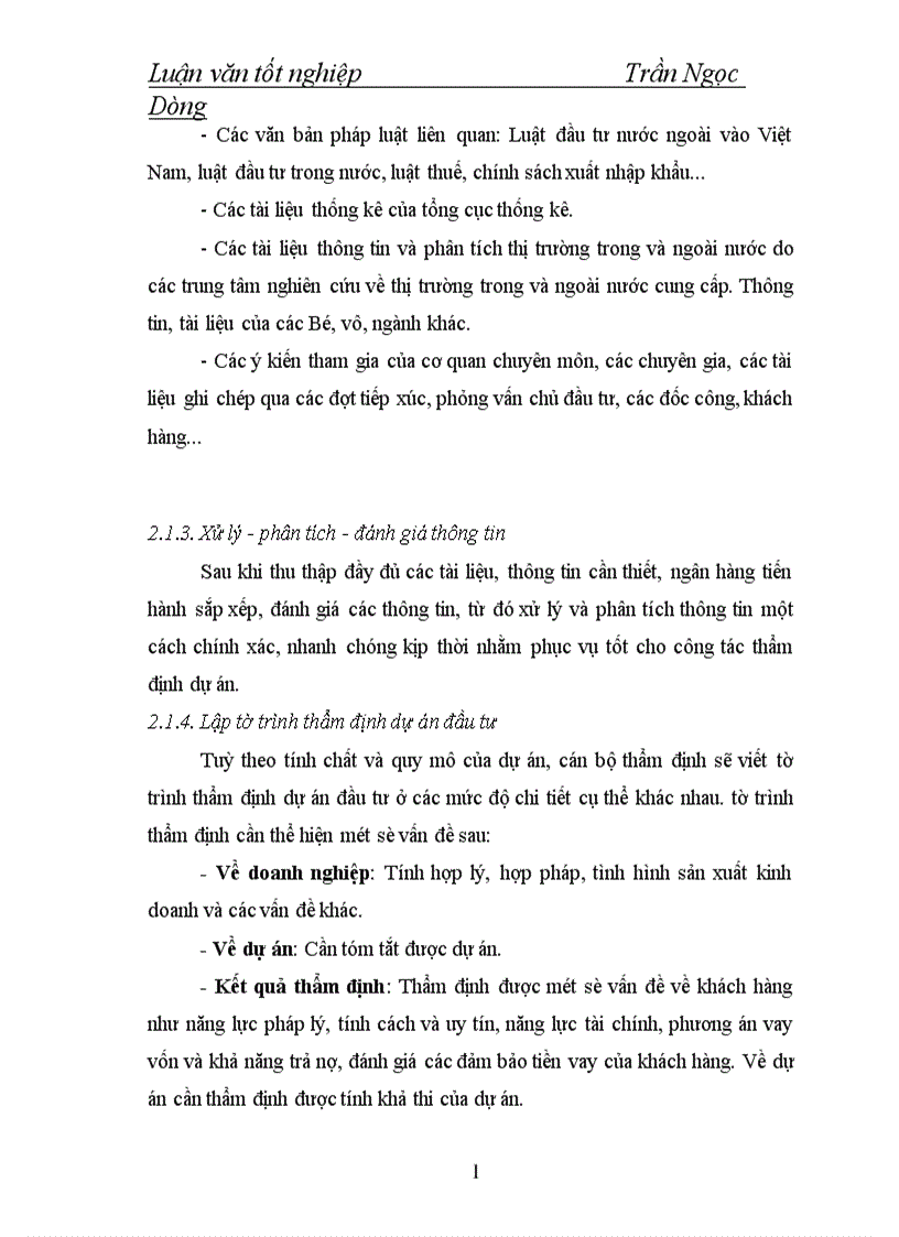 image for page Một số giải pháp nâng cao chất lượng thẩm định dự án đầu tư tại Sở giao dịch I Ngân hàng Công thương Việt Nam 1